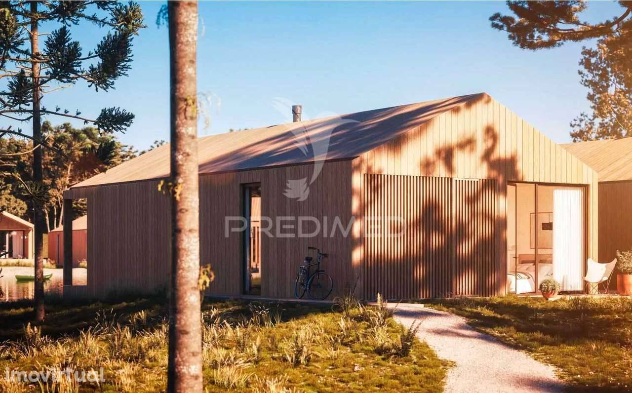 Moradia T2 nova, de madeira, junto à Lagoa de Óbidos - Grande imagem: 3/22