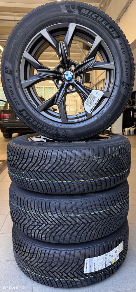 NOWE Oryginalne koła zimowe 18" Y Spoke 921 BMW X3 G45 225/60 R18 104H XL GREY - 2