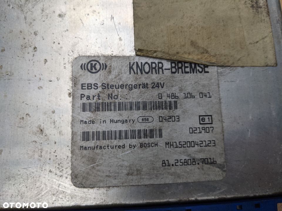 Moduł sterownik komputer EBS MAN 0486106041 - 3