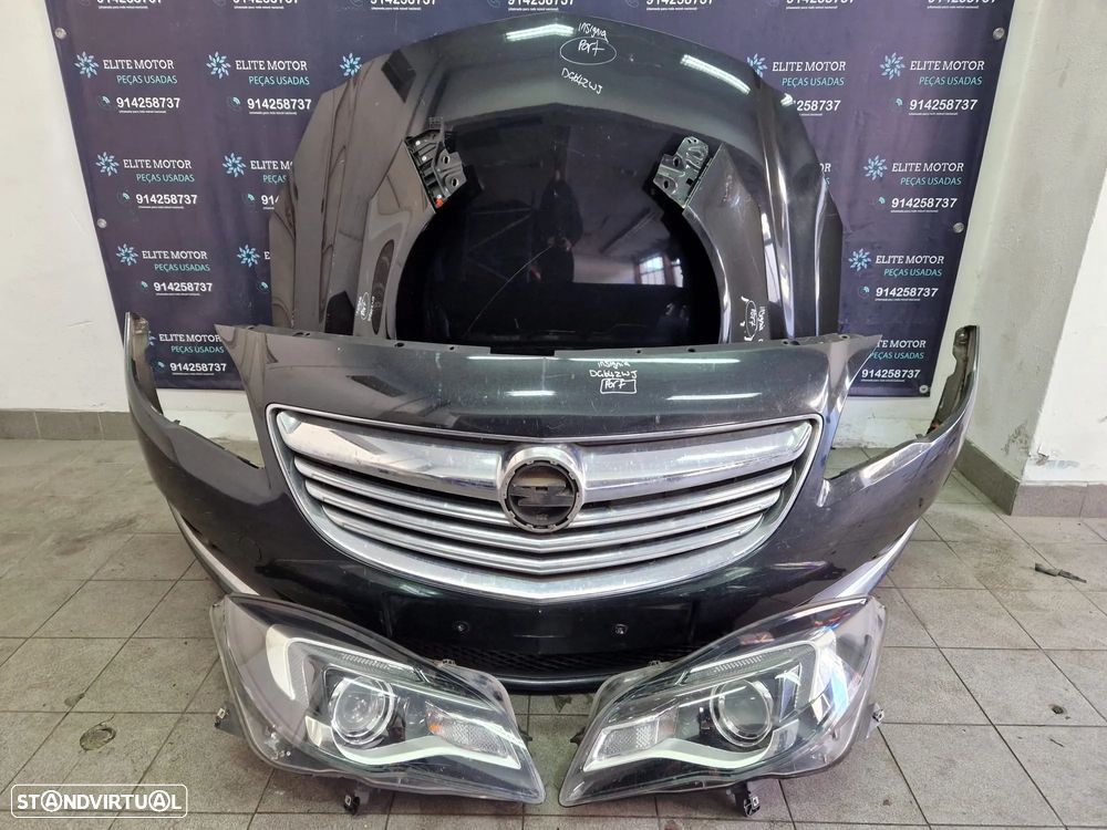 Frente completa usada OPEL INSIGNIA RESTYLE FACELIFT G09 2.0 CDTI capot parachoques guardalamas oticas radiadores - 3