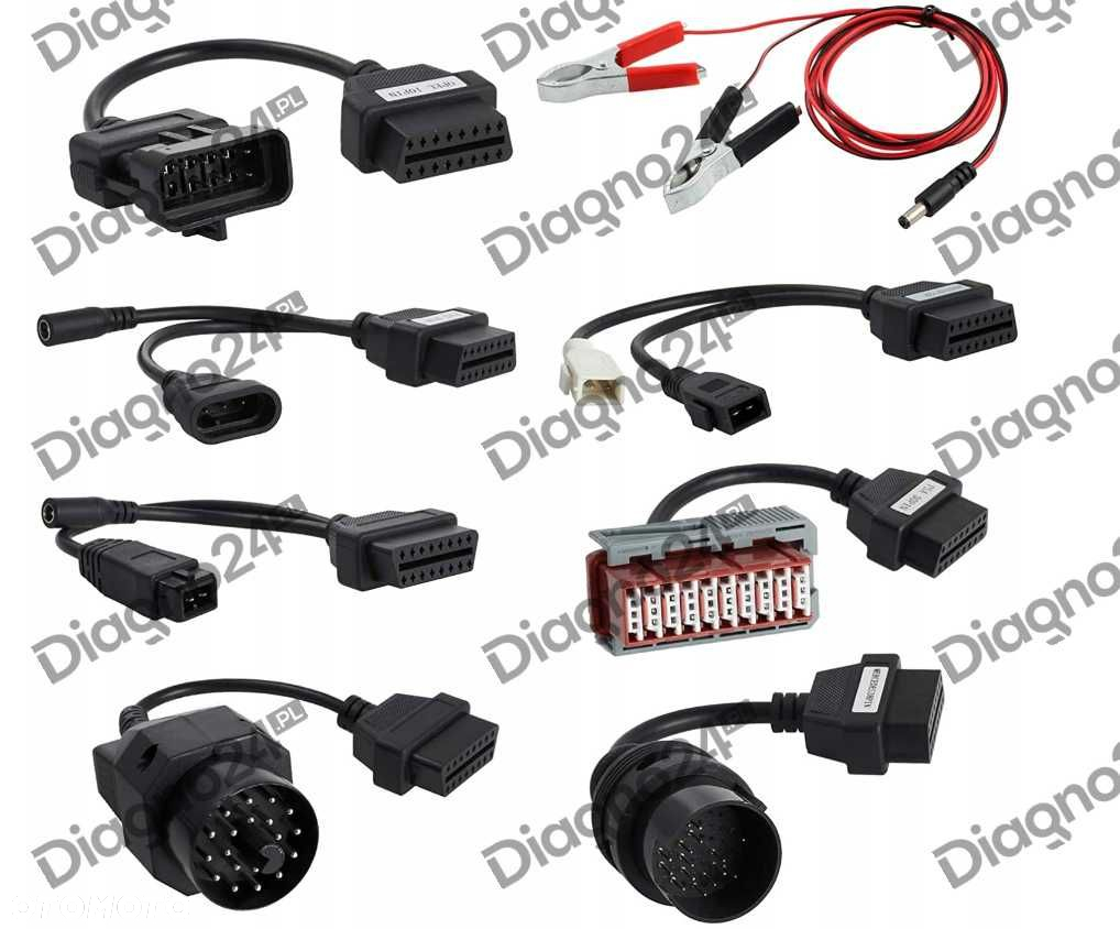 ADAPTERY do OSOBOWYCH przewody Autocom Delphi DS150 Cdp OBD2 WOW - 7