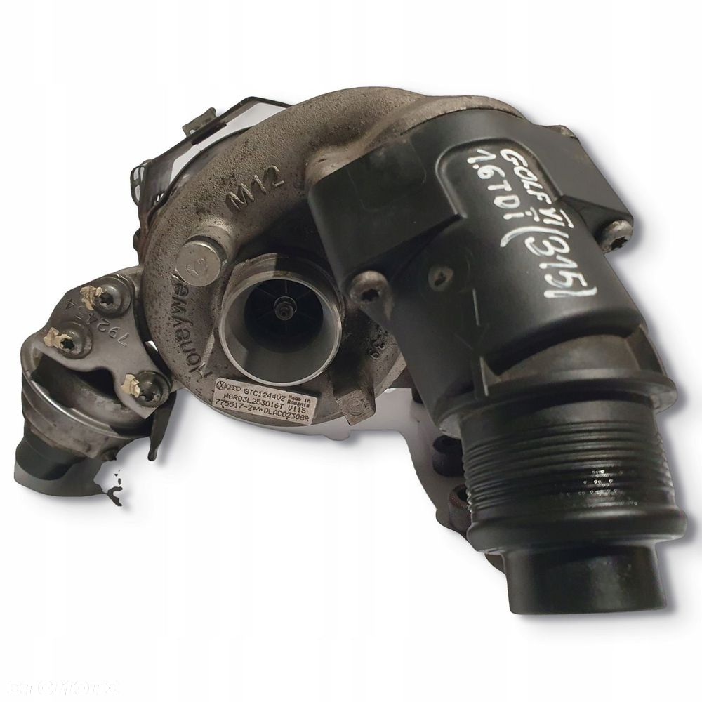 TURBOSPRĘŻARKA VW Golf VI A3 8P Octavia II 1.6 TDI turbo 03L253016T - 4