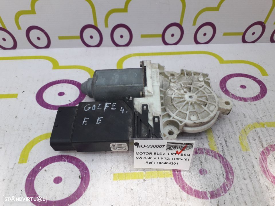 Motor de Elevador de Vidro Frt / Esq VW Golf IV 1.9 TDi 110 Cv de 2001 - Ref : 105404301 - NO330007 - 1