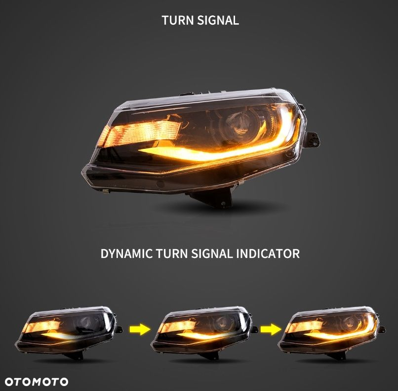 Reflektor Lampa kpl Vland Full Led Neon Tuning Chevrolet Camaro VI 6 2016- - 8