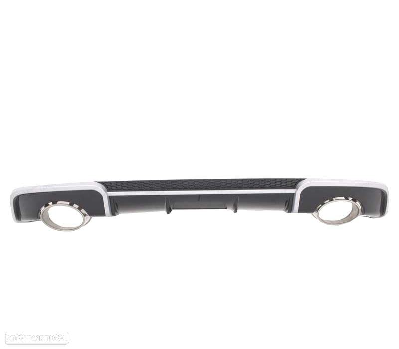 DIFUSOR PARACHOQUES TRASEIRO AUDI A3 8V 12-16 LOOK RS3 + PONTEIRAS - 3