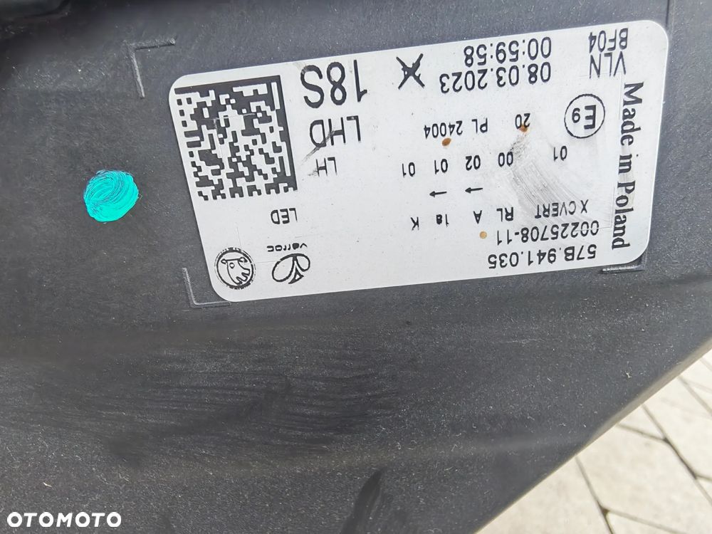 Skoda Karoq lampa przednia 57B941035 - 4