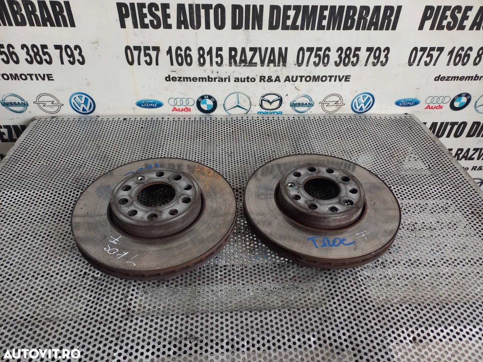 Set Discuri Frana Fata Vw T-Roc 1.0 Benzina Diametru 28 cm Stare Buna Dezmembrez Vw T-Roc - Dezmemb - 1