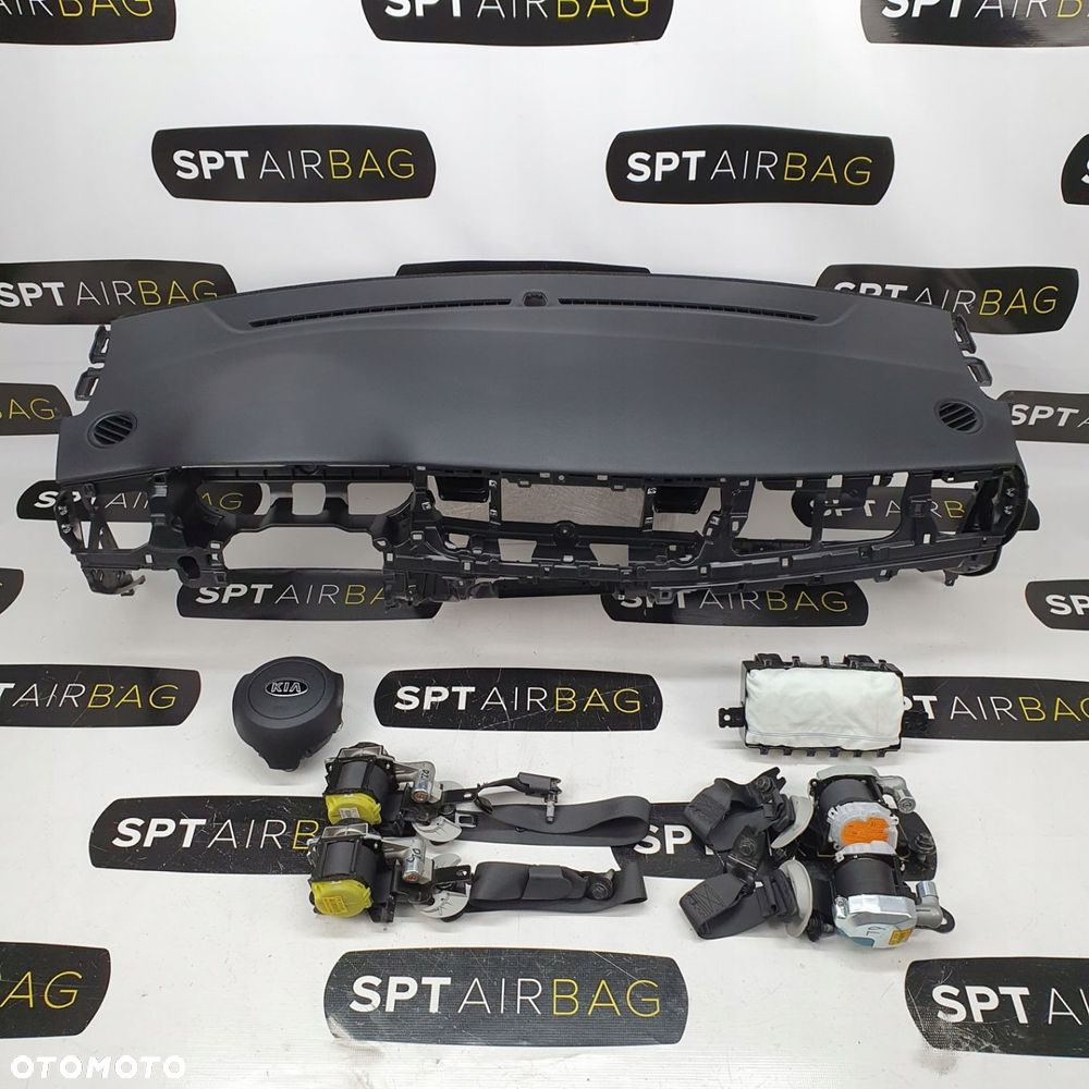 KIA STONIC DESKA ROZDZIELCZA KONSOLA KOKPIT PULPIT PODUSZKI AIRBAG AIR BAG PASY KIT SET - 1