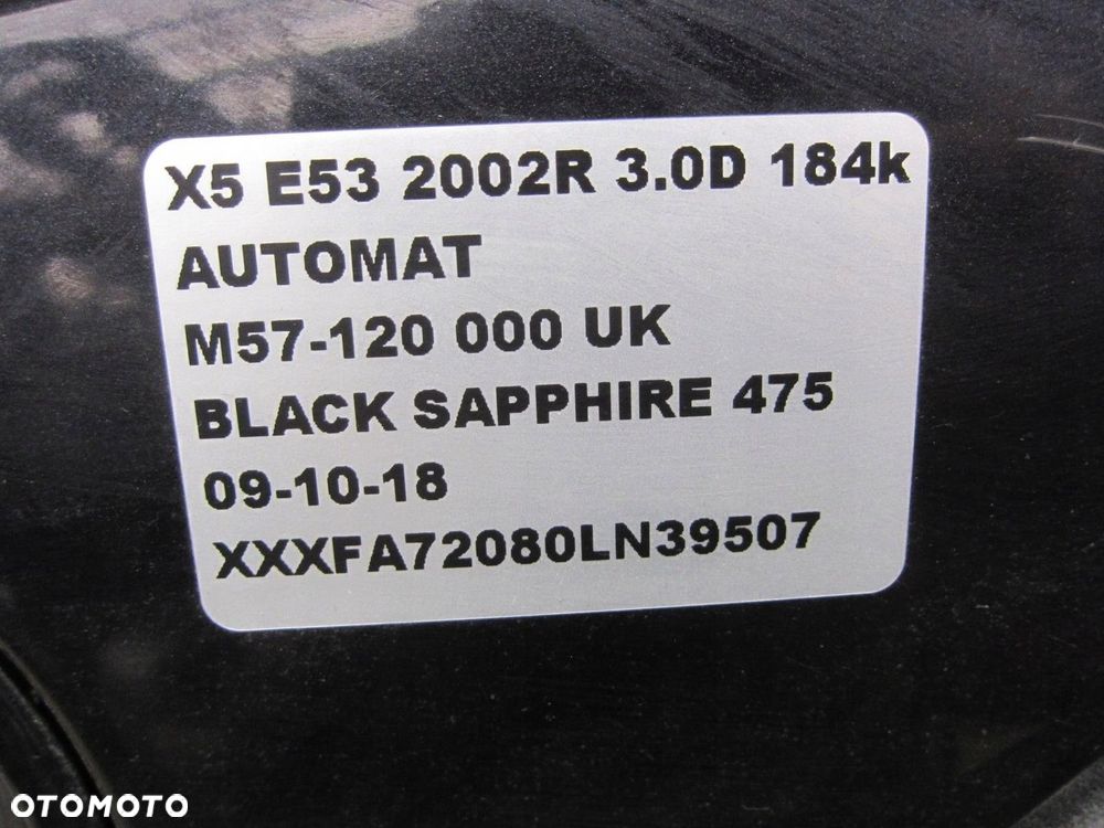 BMW X5 E53 ZDERZAK PRZEDNI PRZÓD 475 CZARNY KPL - 12