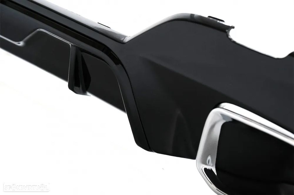 Difusor com Ponteiras Bmw Série 3 G20 G28 G21 (2018 a 2022) Look M340i M - 6