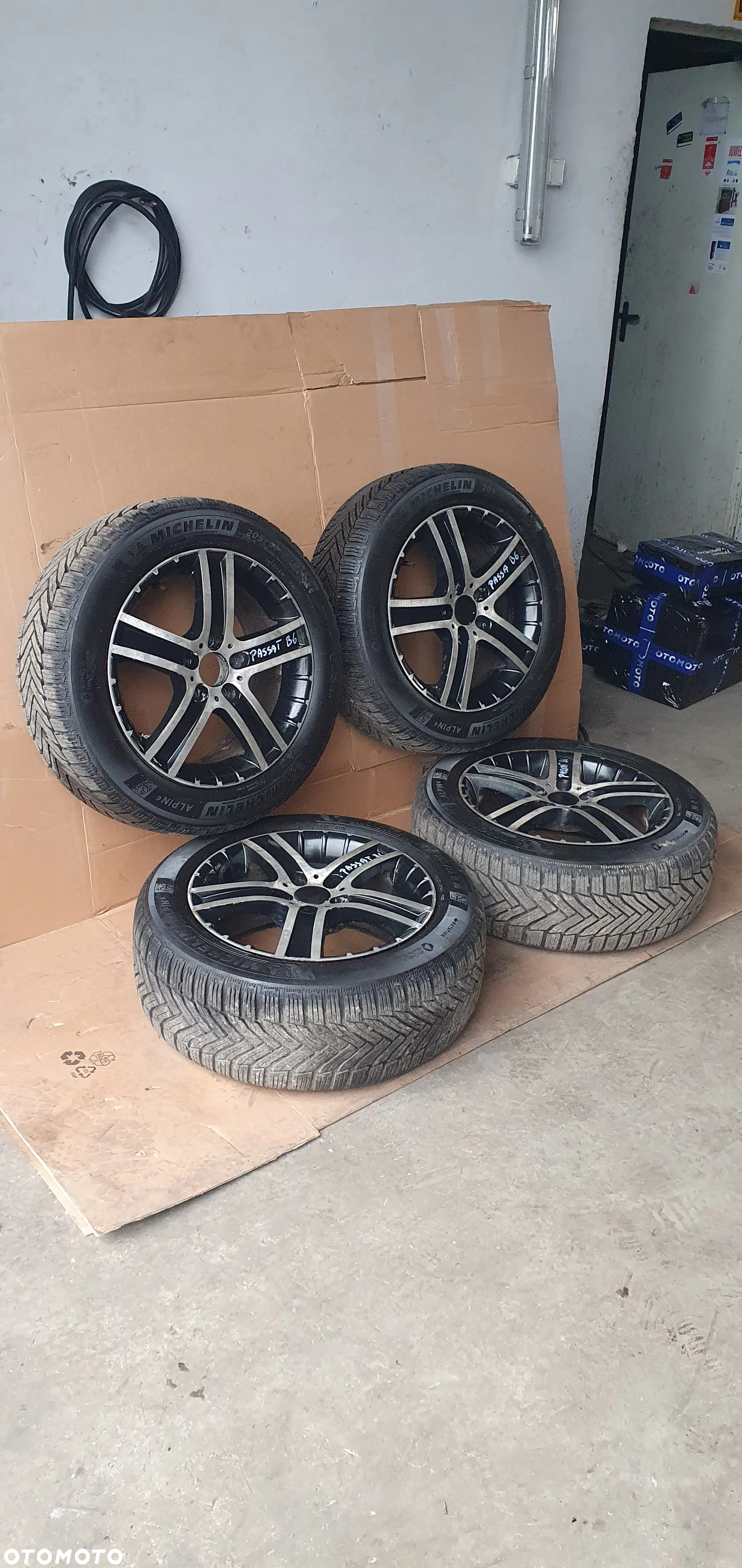 Alufelgi felgi aluminiowe z oponami VW Passat B6 5x112 205/55 R16 7J ET46 - 3