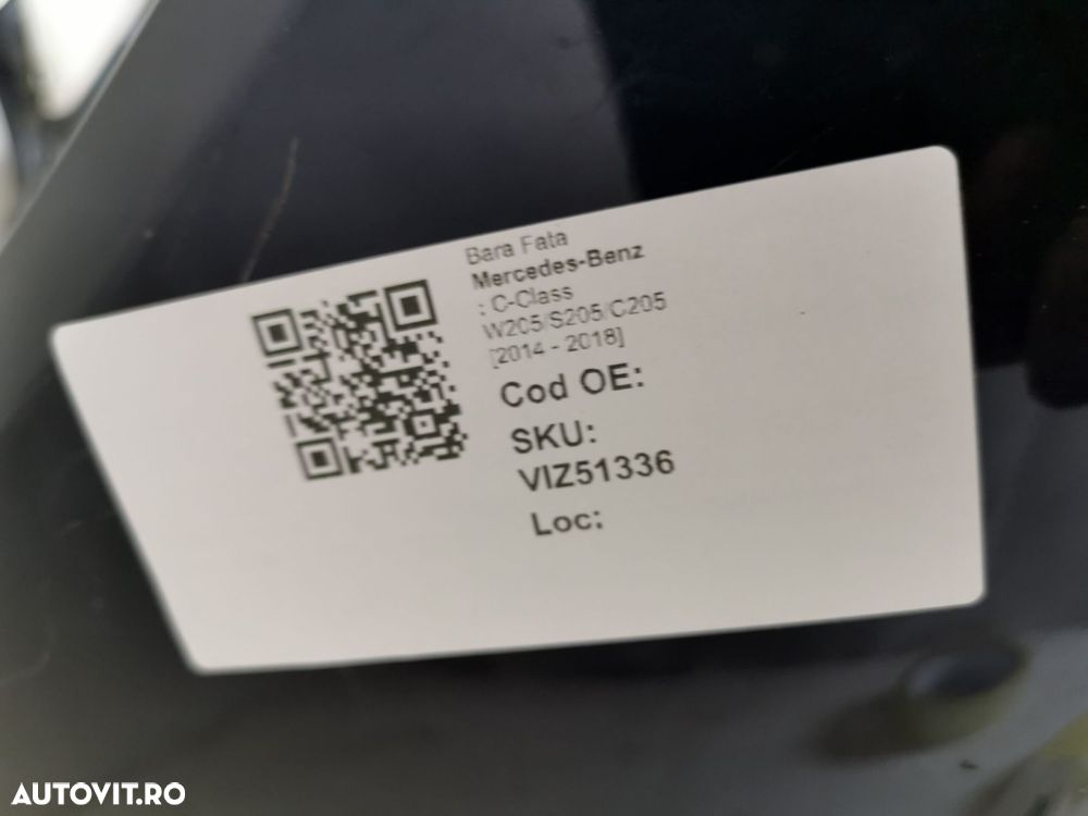 Bara Fata AMG Mercedes-Benz  C-Class W205/S205/C205 facelift 2018 2019 - 8