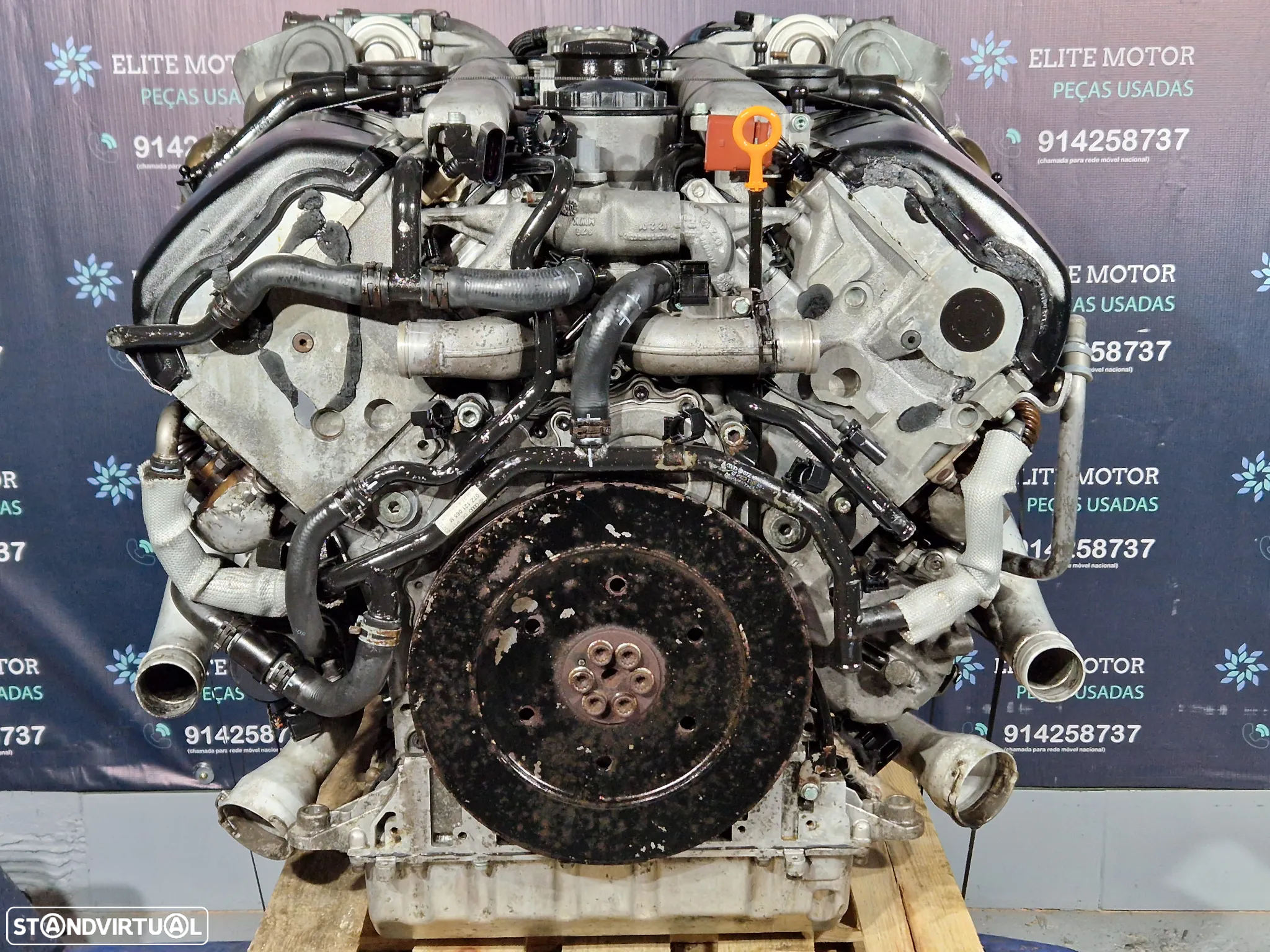 Motor usado para peças AYH VW TOUAREG 7L 5.0 TDI V10 313CV colaça bloco cambota injetores turbo - 3