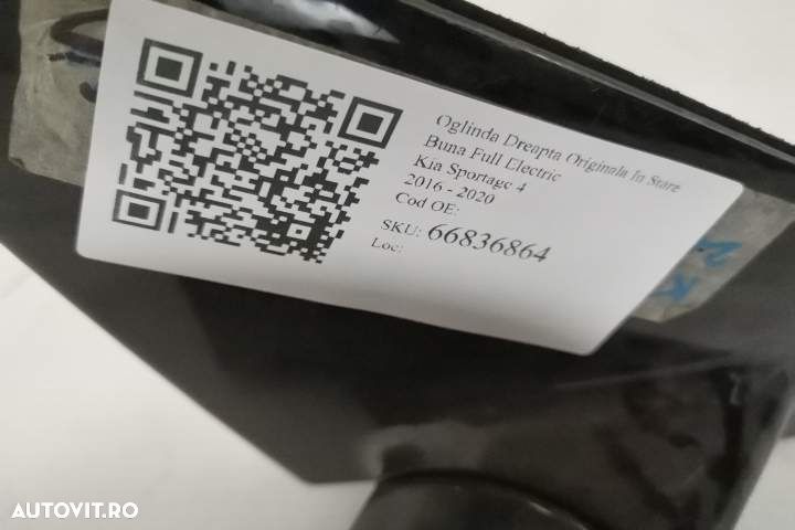 Oglinda Dreapta Originala In Stare Buna Full Electric Kia  Sportage  4 - 5