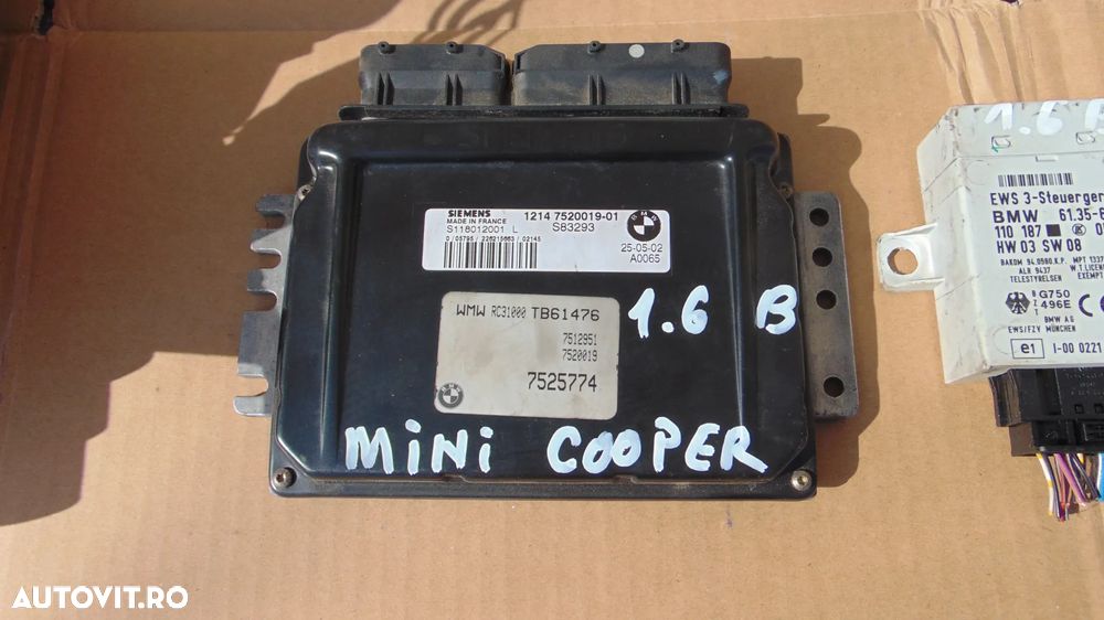 Calculator motor ECU Mini Cooper 1.6 benzina R50/R53 an 2001-2006 cod S118012001L - 4