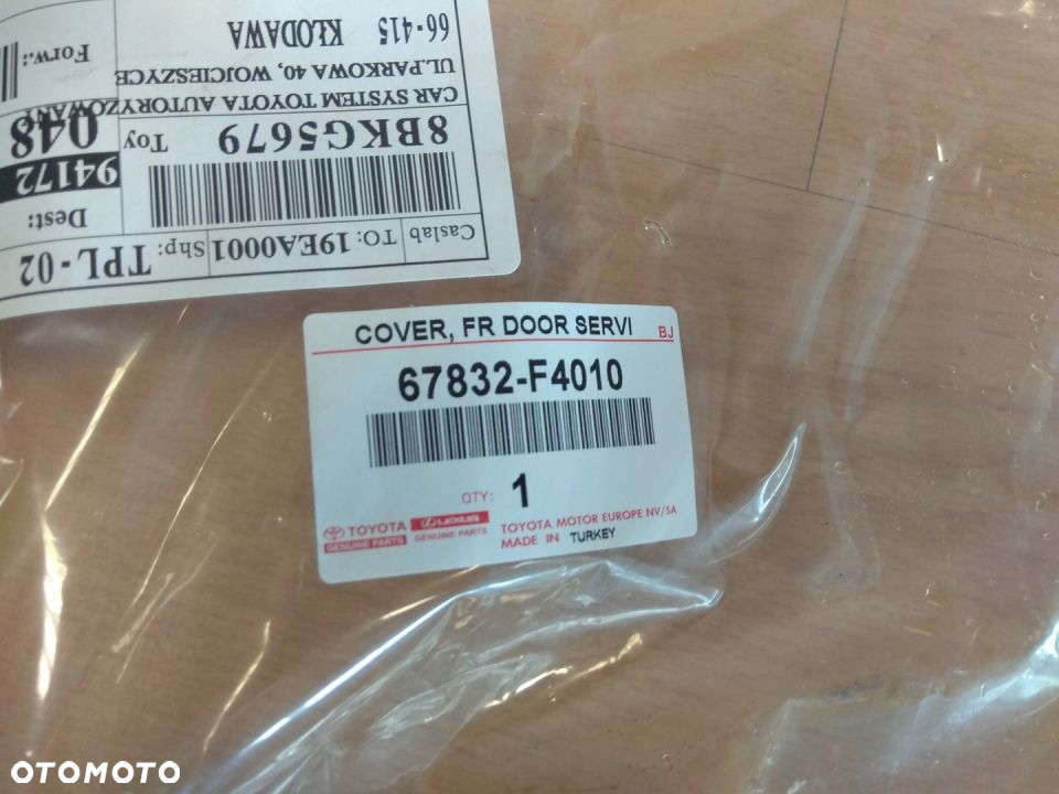 TOYOTA C-HR WYGŁUSZENIE DRZWI L PRZÓD 67832-F4010 - 3