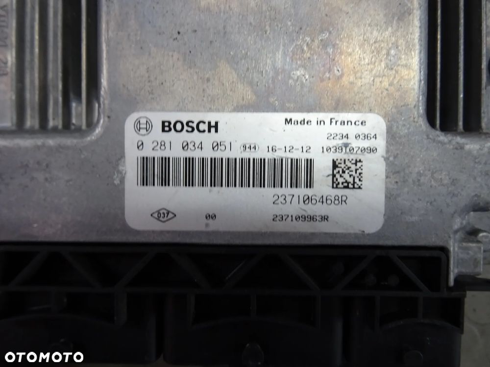 237106468R zestaw startowy Komputer licznik karta 1.6 Biturbo Renault Scenic IV czesci - 2