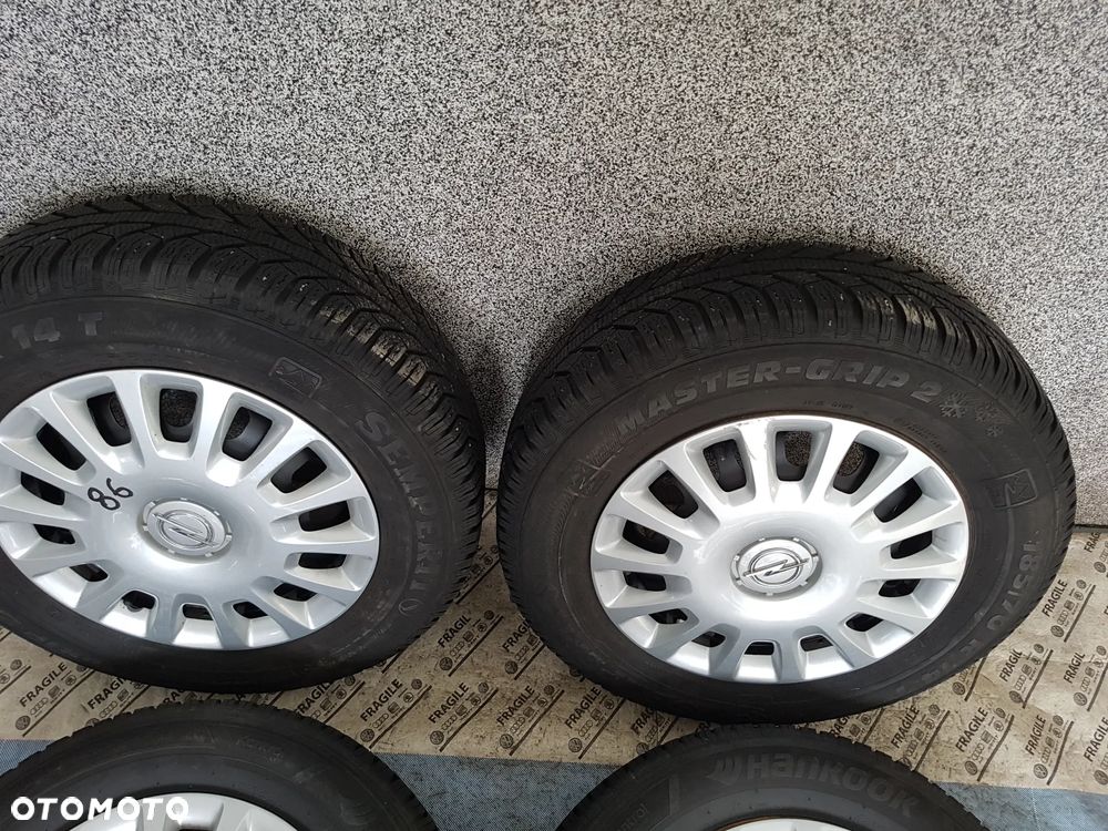 KOŁA  ZIMOWE OPEL CORSA D E  ADAM 4X100 185/70R14 5,5JX14 CZUJNIKI TPMS - 16