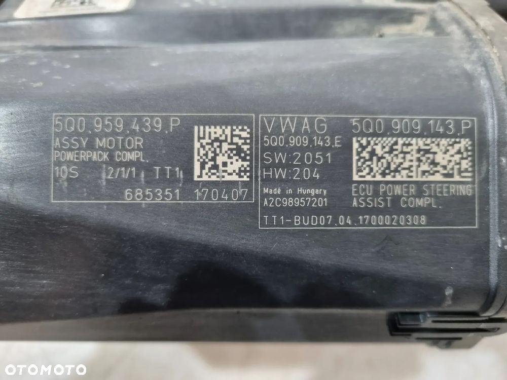 VW TIGUAN II PASSAT B8 ARTEON TIGUAN OCTAVIA III GOLF VII MAGLOWNICA PRZEKŁADNIA KIEROWNICZA 5Q1423105G 5Q0959439P 5Q0909143P EUROPA - 5