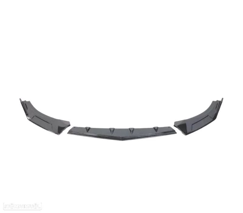 SPOILER LIP FRONTAL VOLKSWAGEN VW GOLF 8 R 20- PRETO BRILHANTE - 3