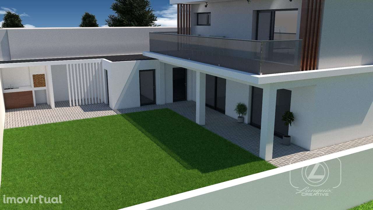 Terreno urbano-projeto aprovado | 418 m² | Charneca da Caparica - Grande imagem: 3/4