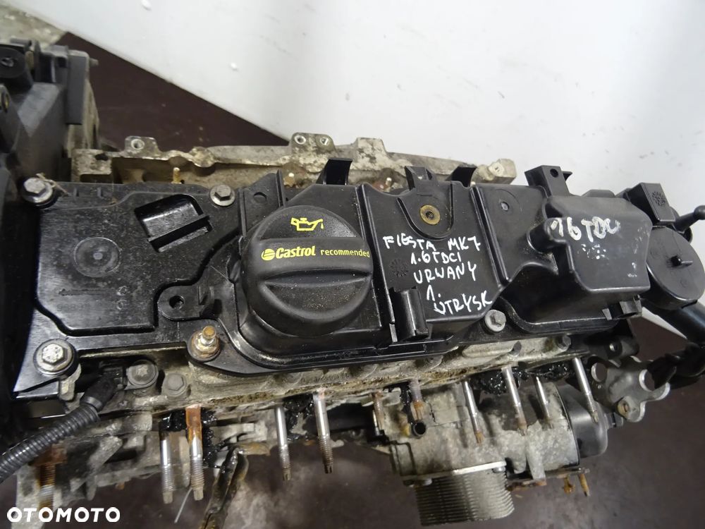 FORD FIESTA MK7 LIFT HB 5D 12-17 1.6TDCI T3JA SILNIK SŁUPEK SPRAWNY ODPALONY URWANY WTRYSK - 7