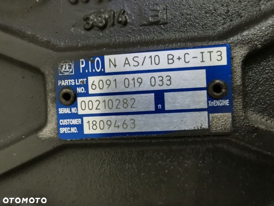 PRZYSTAWKA SKRZYNI BIEGÓW ZF PTO N AS/10 B+C - IT3 - 4