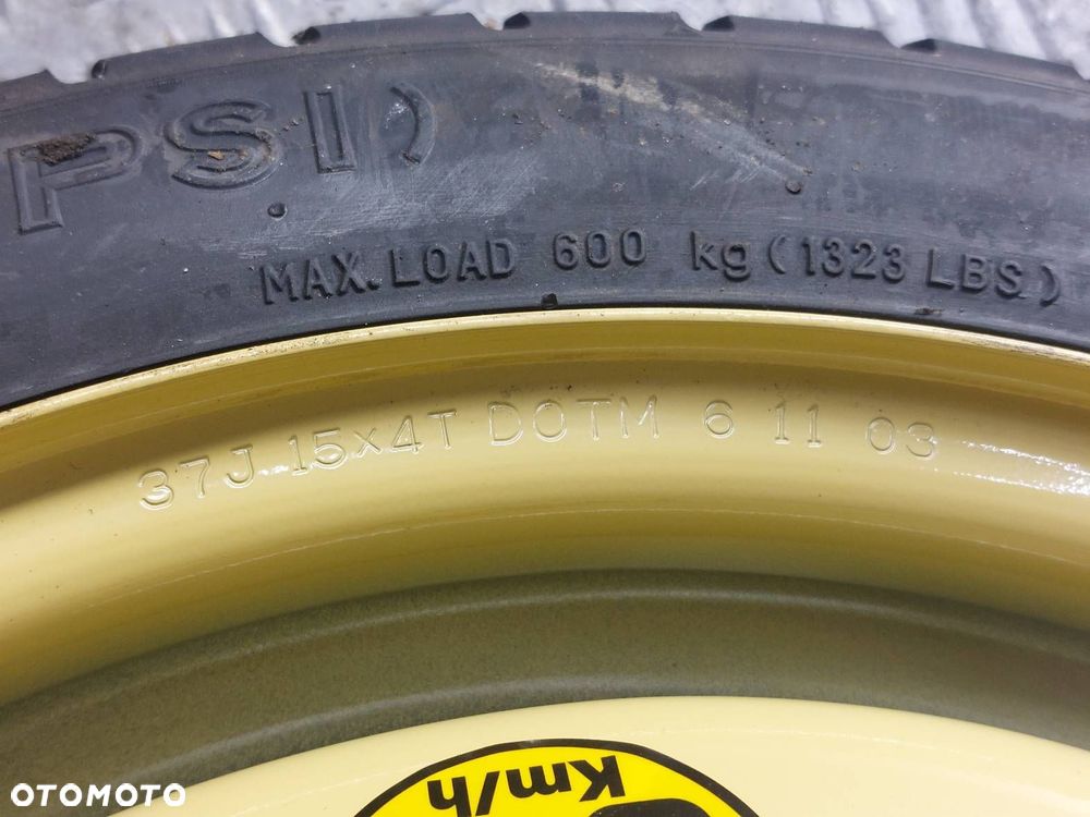 KOŁO DOJAZDOWE DOJAZDÓWKA 5x114,3 4Jx15 115/70R15 TOYO MAZDA 6 I GG GY - 2