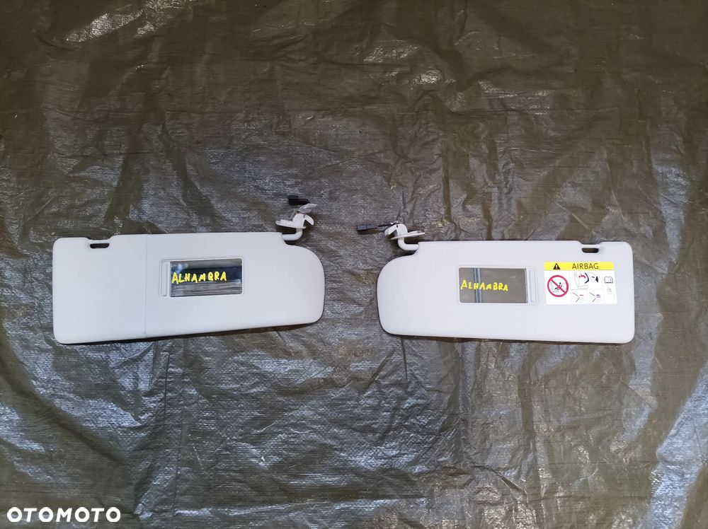 Vw Sharan 7N Seat Alhambra daszek słonecznik osłona przecwisłoneczna prawa lewa 7M3857522AJ 7M3857521AH - 1