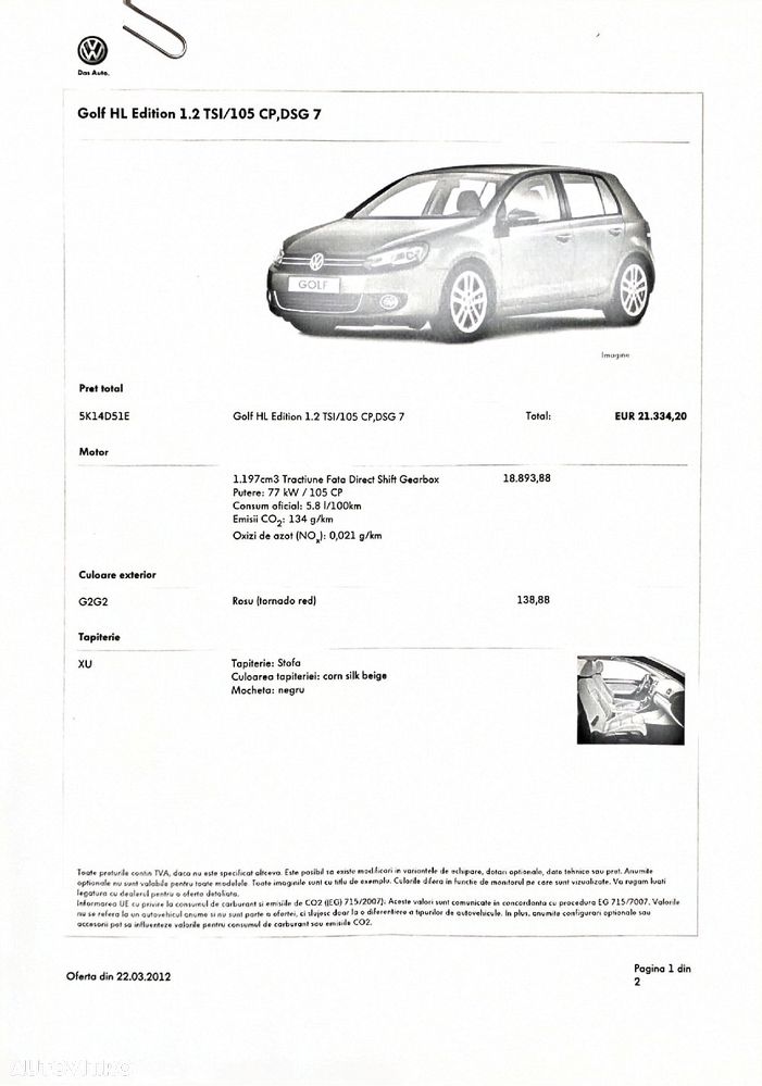 Volkswagen Golf 1.2 TSI Highline DSG - 9