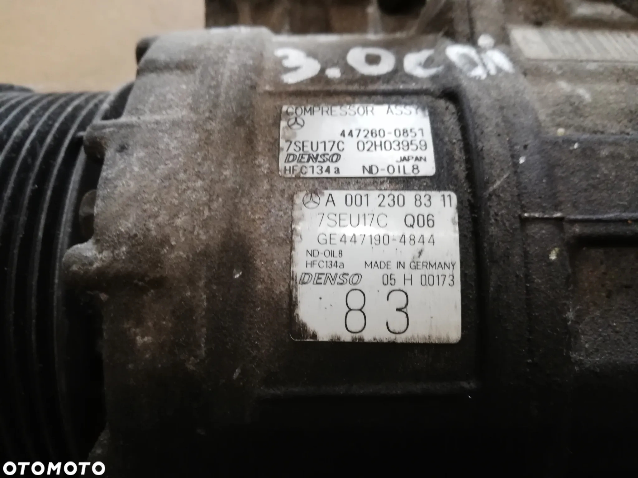 MERCEDES W164 KOMPRESOR KLIMATYZACJI A0012308311 7seu17c - 2