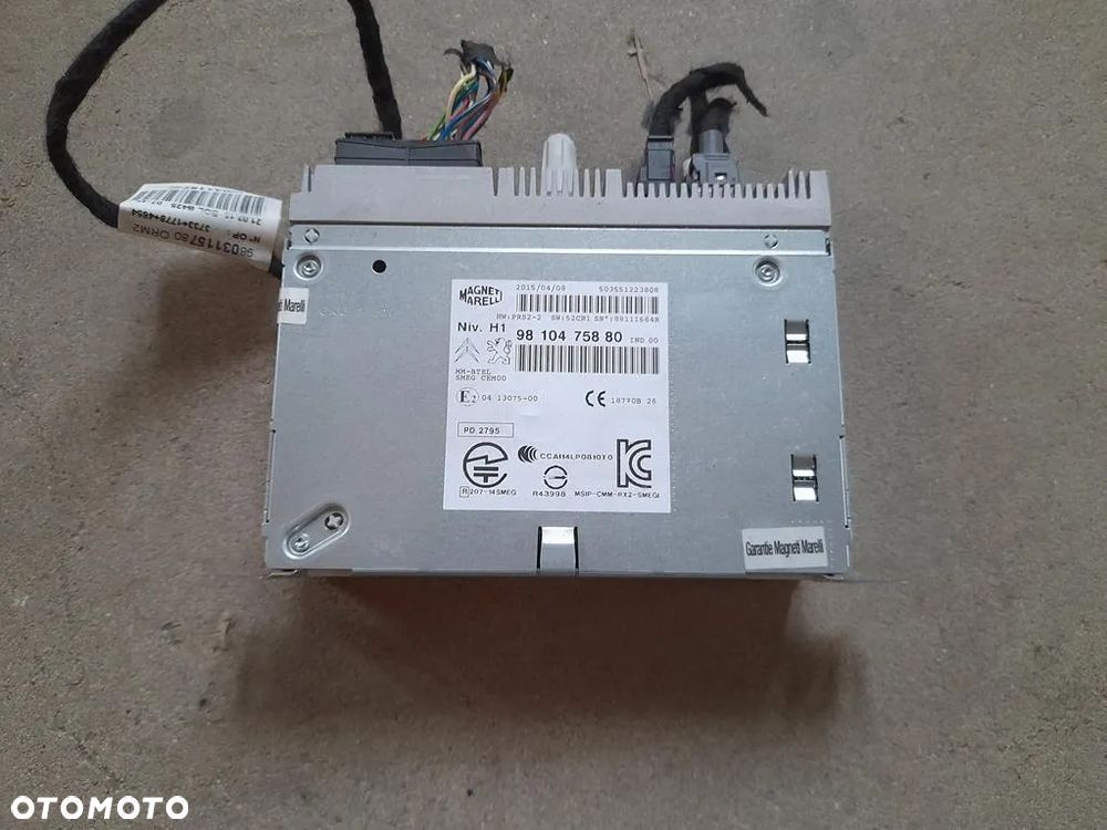 Ramka nawigacja gps Peugeot 308 SW II T9 9810475880 - 2