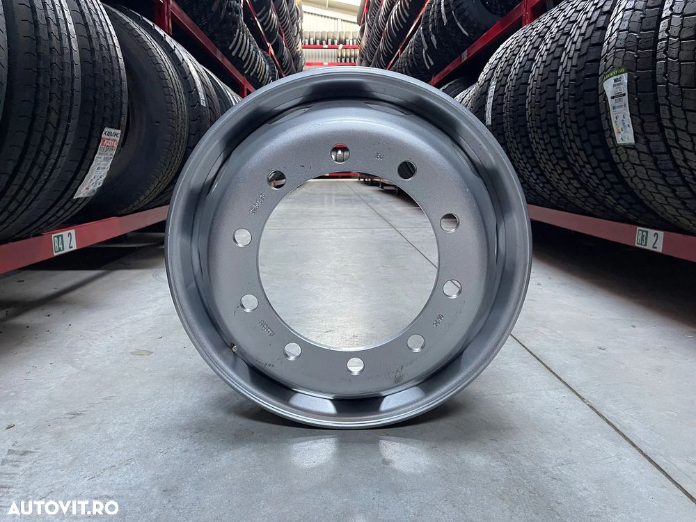 Janta NOUA  Otel 8.25X22.5 Akojant 10 prezoane, 105 mm intre prezoane, fiu 280 mm, flansa laterala Valva exterioara Toate Pozitiile - 2