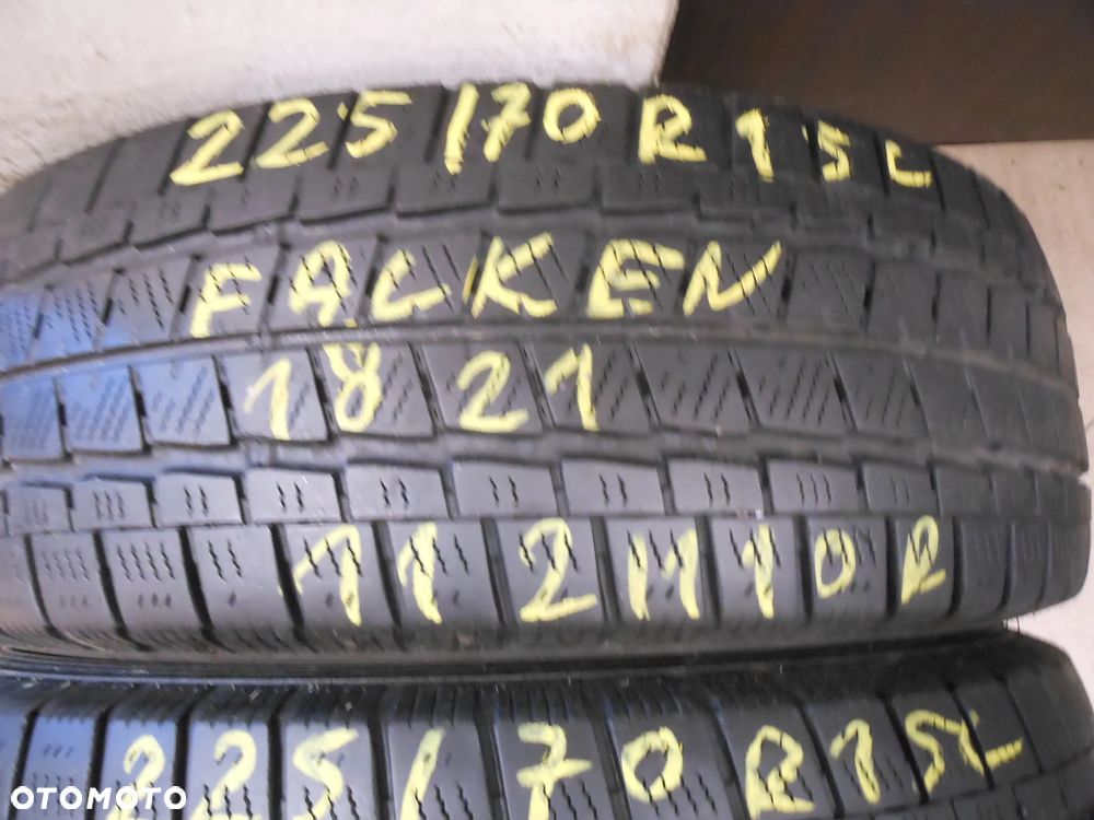 Opony 225/70r15c falken eurowinter van 01 6,3mm zima para - 2