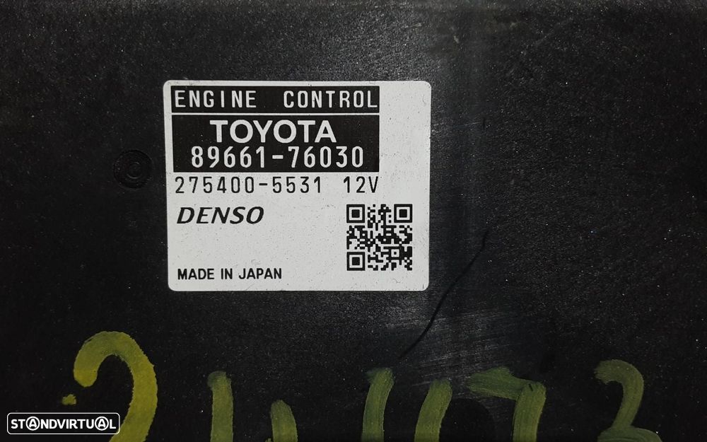 CENTRALINA DO MOTOR UCE LEXUS CT ZWA10 - 1