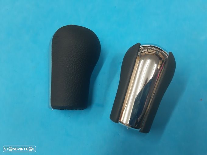 Moca manete velocidades Toyota Corolla Avensis Yaris Aygo 5 e 6v (PELE) cromada NOVA - 4