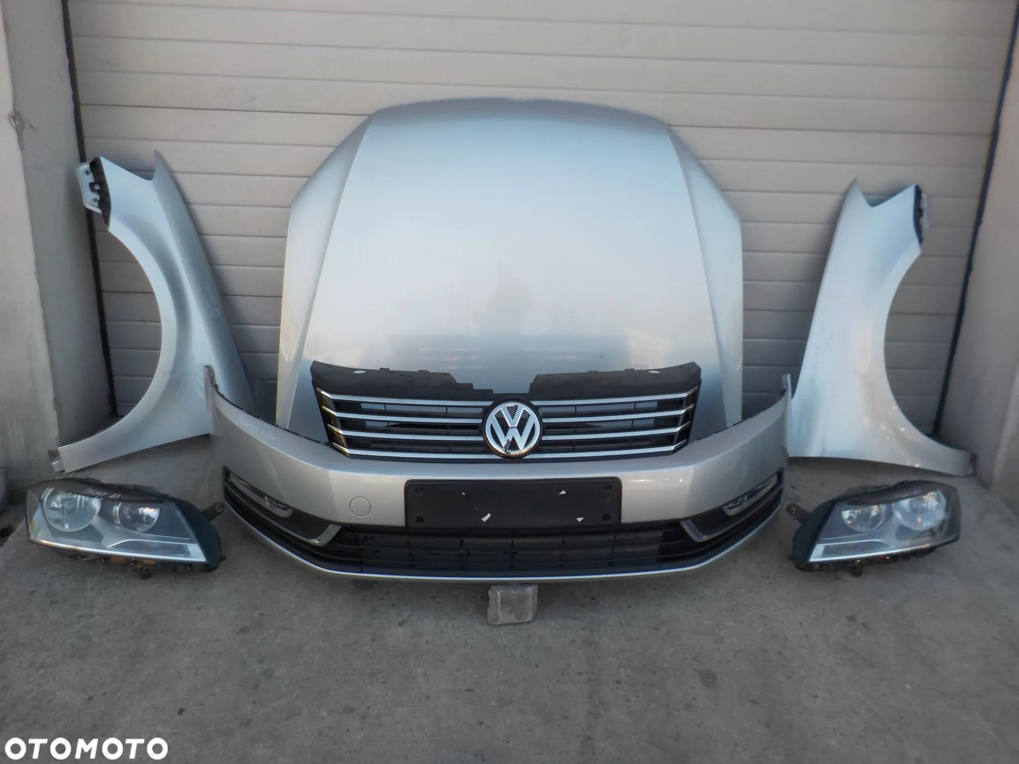 VOLKSWAGEN PASSAT B7 2.0 TDI PRZÓD MASKA ZDERZAK BŁOTNIKI PAS PRZEDNI Z CHŁODNICAMI LAMPY ANGIELSKIE - 1
