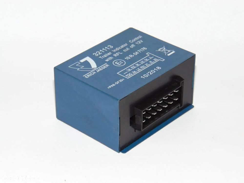 Moduł przekaźnik sterownik świateł haka holowniczego przyczepy 321113 10R-047176 Erich Jaeger Trailer Control VW Volkswagen Skoda Seat Audi Mercedes Volvo Opel Ford Toyota - 5