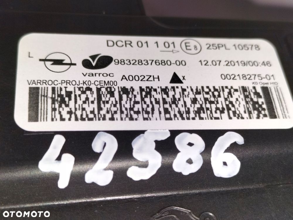 lampa przednia reflektor lewa opel zafira d 19- vivaro c 19- xenon - 8