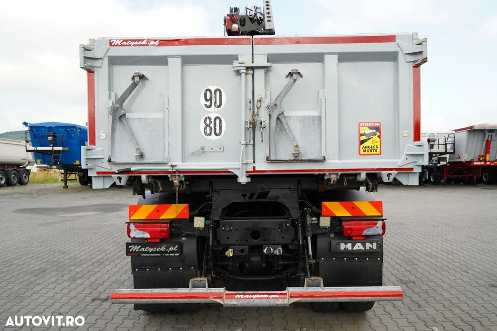 MAN TGS 33.360 / 6x4 / BASCULĂ + HDS HMF 1820 K-RC / extensie 10m / HIDRODECKER / GRAPPER / NAVI / MANUAL / IMPORTAT - - 16