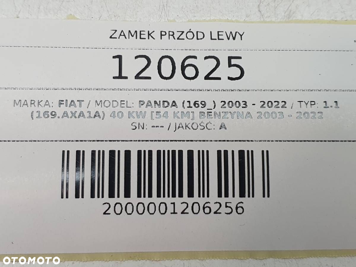 ZAMEK PRZÓD PRZEDNI LEWY DRZWI FIAT PANDA II46803511 - 8