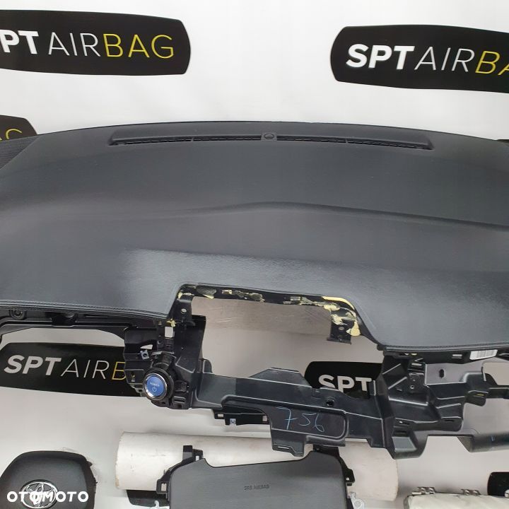 TOYOTA C-HR CHR DESKA ROZDZIELCZA KONSOLA KOKPIT PODUSZKI AIRBAG AIR BAG PASY KIT SET - 3
