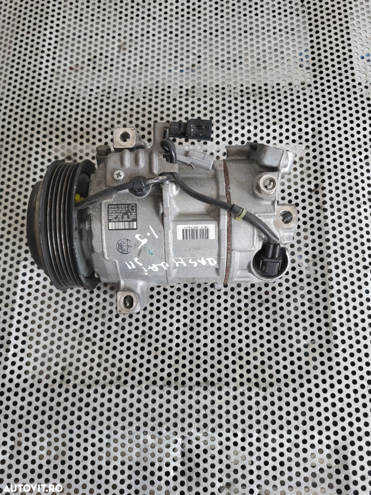 Compresor Clima AC Nissan Qashqai J11 Renault Kadjar 1.5 Dci Euro 6 Motor K9KU873 K9K873 Cod -4EB2A - 6