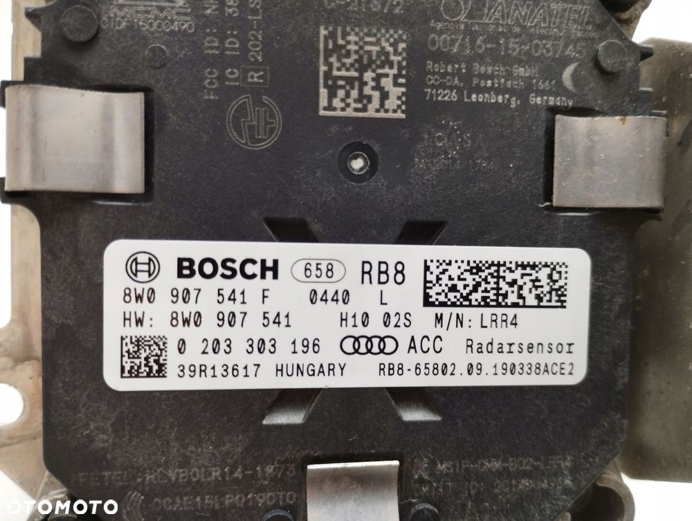 moduł radar distronic audi a4 b9 8w 8w0907541f - 3