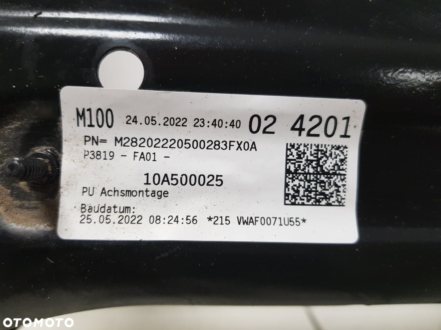 BELKA ZAWIESZENIA WÓZEK TYŁ VW ID.3 ID3 10A SANKI RAMA POMOCNICZA TYLNA 10A500025 1EA505355 - 6