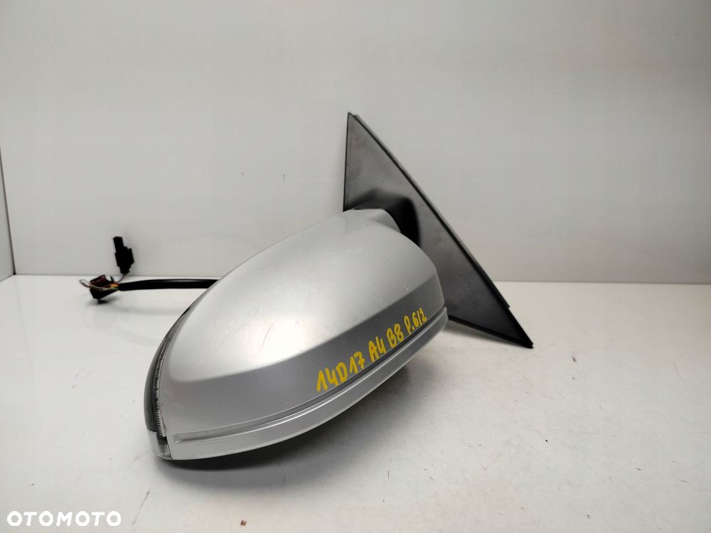 audi a4 b8 8 pin 6+2 07r- lusterko lewe zewnętrzne lx7w - 4