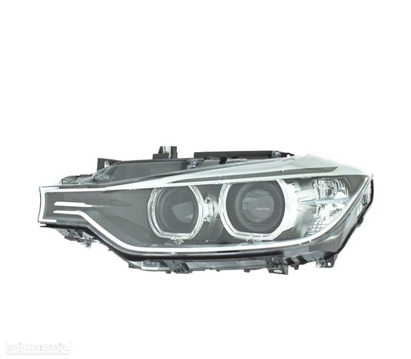 FAROL XENON ESQ BMW SERIE 3 F30 31 11-15 FUNDO PRETO - 1