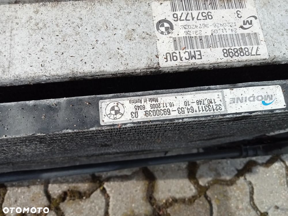 chłodnica wody klimatyzacji bmw e 90 2.0 d komplet - 4