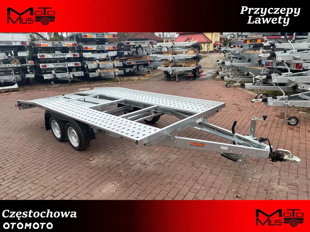 Neptun Laweta Neptun  4,2x2,1m DMC 2700 kg raz łamana mocna spawana DOSTAWA MOTOMUS - 1