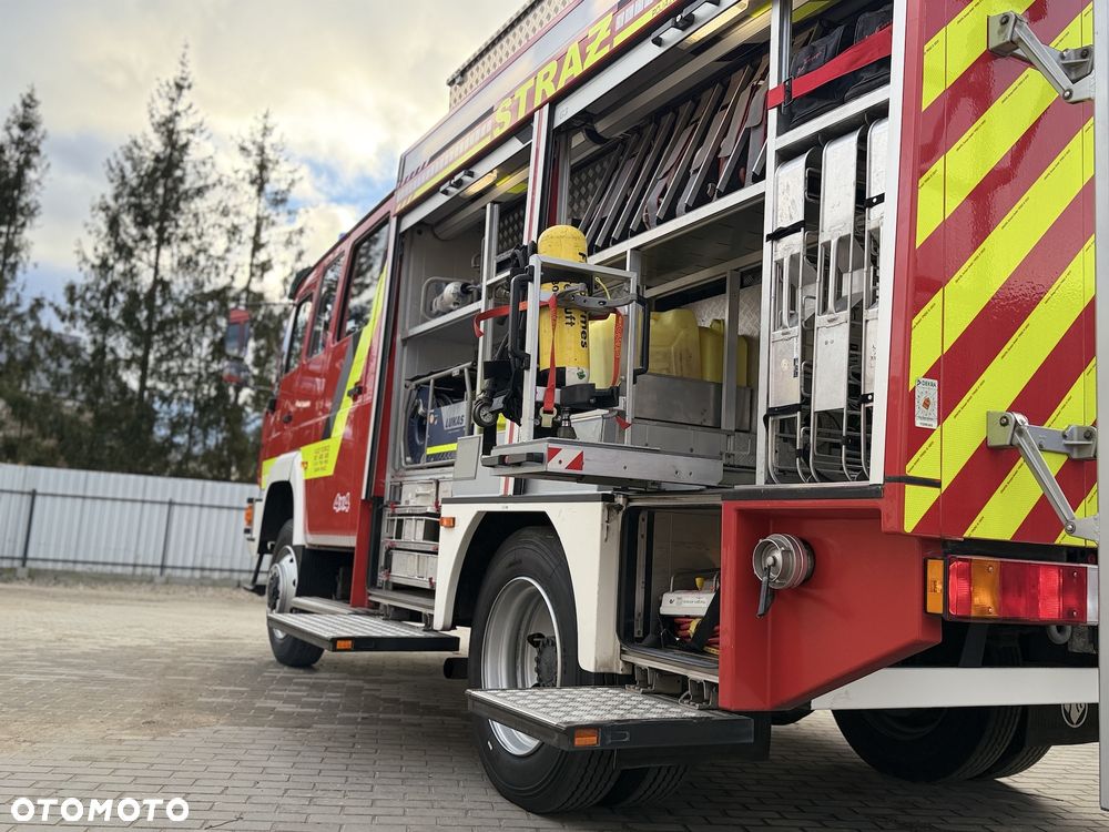 MAN Straż pożarna, Pojazd pożarniczy, Wóz strażacki, MAN L80 średni GBA 4x4 CNBOP, 2200l wody, reduktor, - 6